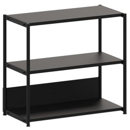Unit Highboard Steel, Open, Graphite black