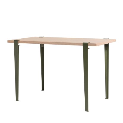 Tiptoe Dining Table Lobo, Oak finish, Rosemary green