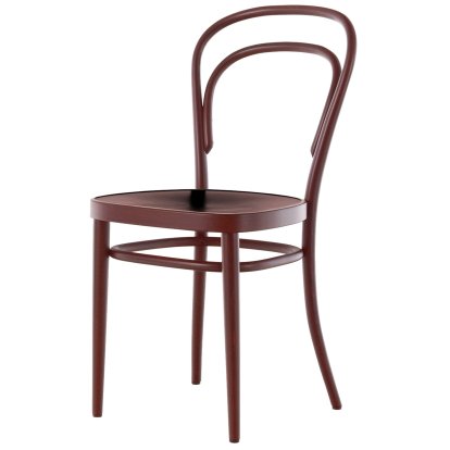 Details Thonet 214 / 214 M Chair 214 / 214 M Chair, Without armrests, Mahogany stained beech, Moulded plywood seat