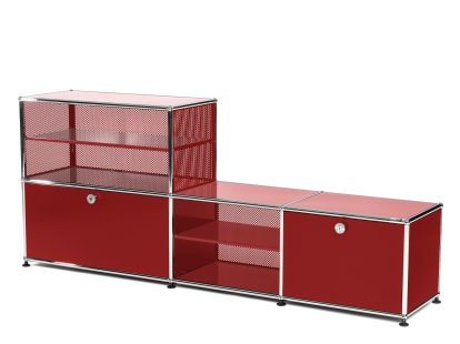 USM Haller coat rack/bench type 2, USM ruby red
