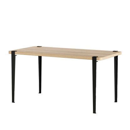 Balthazar Dining Table, Oak finish, Graphite black