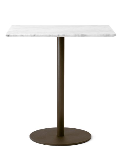 In Between Bistro Table, SK16 rectangular, Bianco carrara / Bronzed 