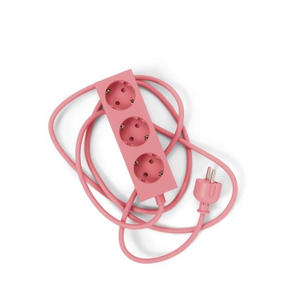 Power Bar / Beam socket strip, 3 sockets, Bubble gum, 5 m