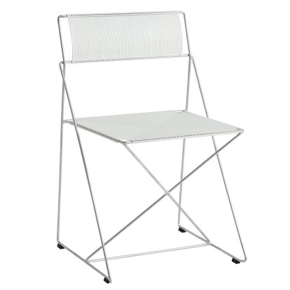 X-Line Chair Outdoor, Chalk white, Galvanised