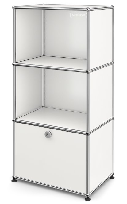 USM Haller Highboard for Kids with 1 Drop-down Door, Pure white RAL 9010
