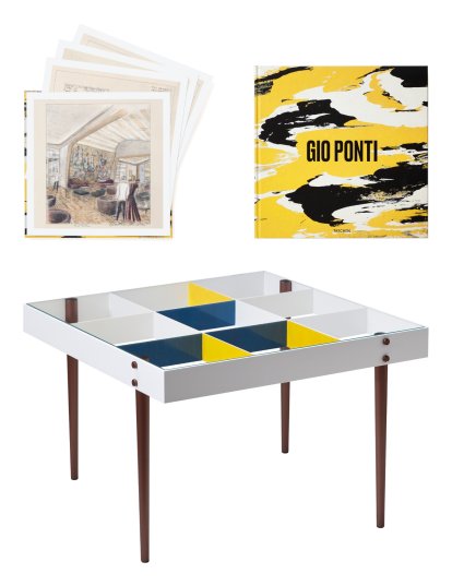 Gio Ponti Art Edition (Table + Book + Art Prints)