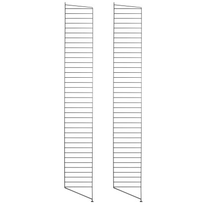 String System Floor Panel, Set of 2, 200 x 30 cm, Black