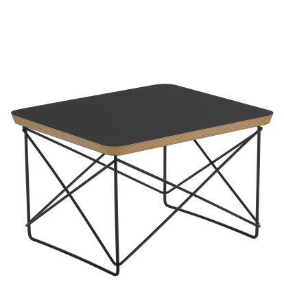 LTR Occasional Table, HPL, black, Powder-coated basic dark
