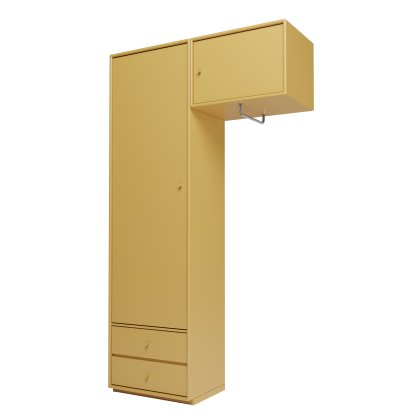 Attire II Wardrobe, Cumin, Plinth