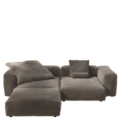Vetsak Sofa Set 3, Cord velours - Mocha, With cushions