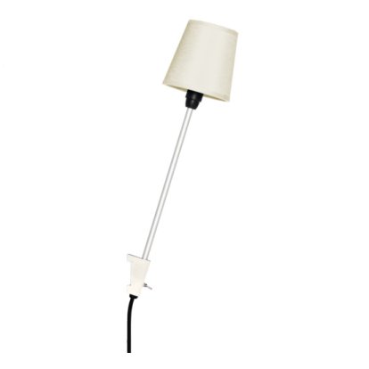 Rosi Lamp, Aluminium silver anodised, Ecru