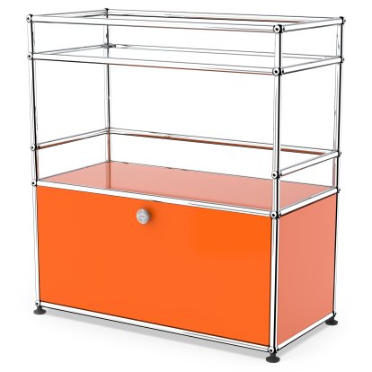 USM Haller Bar Sideboard Type I, Pure orange RAL 2004