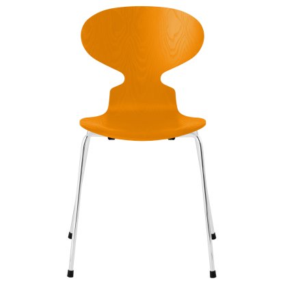 Ant Chair 3101, Coloured ash, Burnt yellow, Chrome