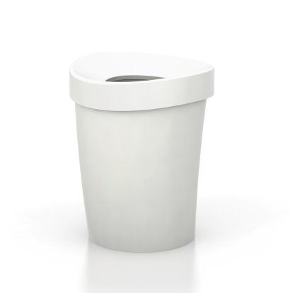 Happy Bin, L (H 37,5 x Ø 30 cm), White