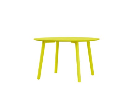 Meyer Color Dining Table, Ø 115 cm, Sulfur yellow ash