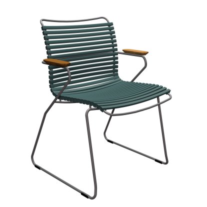 Click Chair, With armrests, Pine green