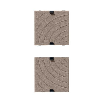 USM Soft Panel Mono for USM Haller Shelves, 35 cm x 35 cm, Taupe, Curves