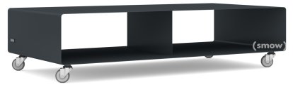 TV Lowboard R 200, Self-coloured, Anthrazite grey (RAL 7016), Industrial castors