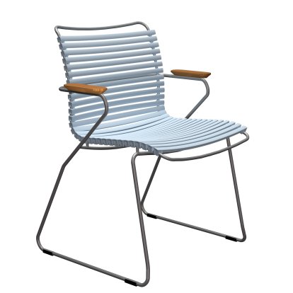 Click Chair, With armrests, Dusty light blue
