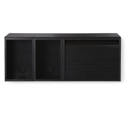 Hifive Wall Shelf, Hifive 100, Black painted oak