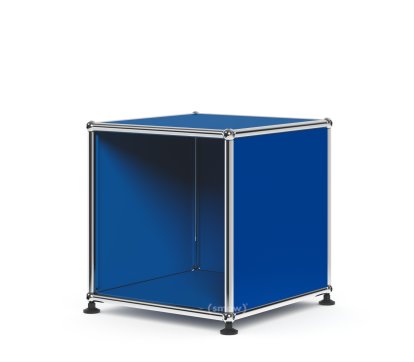 USM Haller Waiting Room Table, H 35 x W 35 x D 35 cm, Gentian blue RAL 5010
