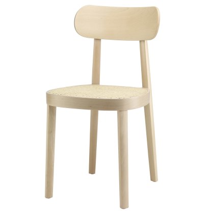 118 / 118 M Chair, Faded beech (TP 107), Cane-work (with supporting mesh underneath seat)