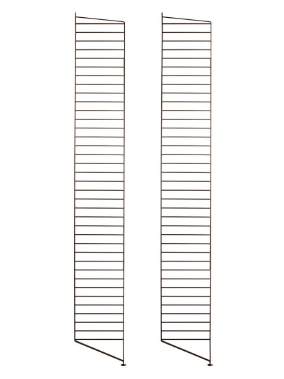 String System Floor Panel, Set of 2, 200 x 30 cm, Brown