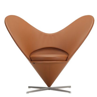 Heart Cone Chair, Leather Premium F cognac