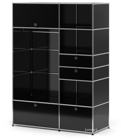 USM Haller Wardrobe Model I, Graphite black RAL 9011