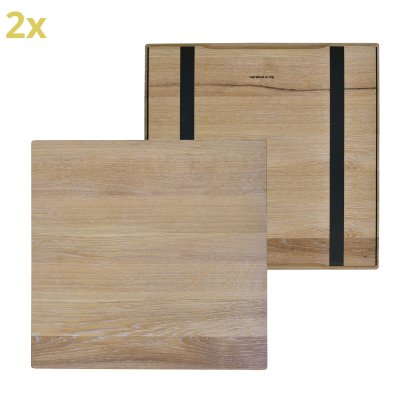 Wooden Overlay for USM Haller Shelves, Size L, 50 cm x 50 cm, Oak, white oiled