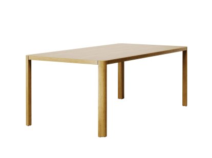Details Thonet 1140 1140, L 200 x W 100 cm, Clear lacquered oak, Black grey aluminium