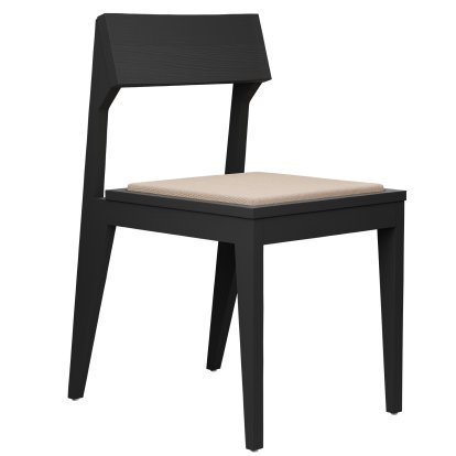 Schulz Chair, Black ash, Seat cushion beige (Autumn 0221)