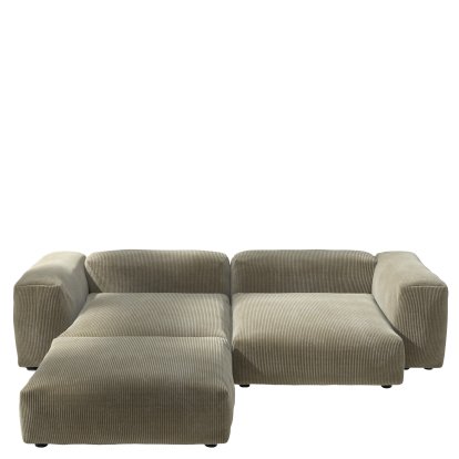 Vetsak Sofa Set 3, Cord velours - Khaki, Without cushion