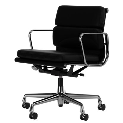 Soft Pad Group EA 217, Chrome-plated, Leather Premium F nero, Plano nero
