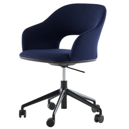 521 Swivel Chair, Deep Black (RAL 9005), Fabric Arco - ink