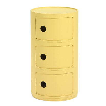 Componibili Bio round - 3 compartements, Yellow