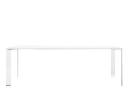 Four, L 223 x W 79 cm, Soft Touch white, Lacquered white