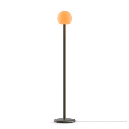 Fire Floor Lamp, Black brass