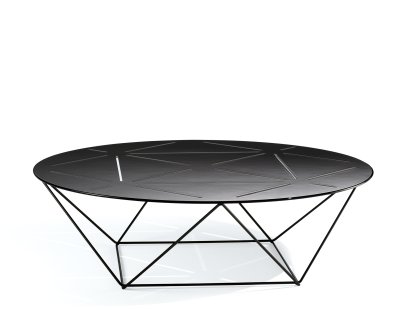 Joco, H 26 x ø 90 cm , Matt black powder-coated