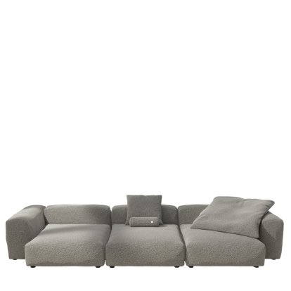 Vetsak Sofa Set 5, Pebble - Platinum, With cushions