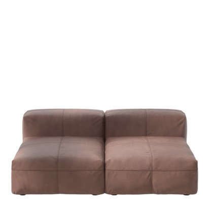 Vetsak Sofa Set 1, M, Leather - Stone, Without cushion