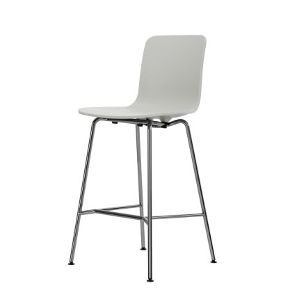 HAL RE Bar Stool, Cotton white RE, Kitchen version: 645mm, Chrome-plated