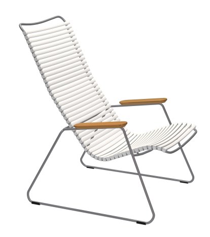 Click Lounge Chair, Muted White
