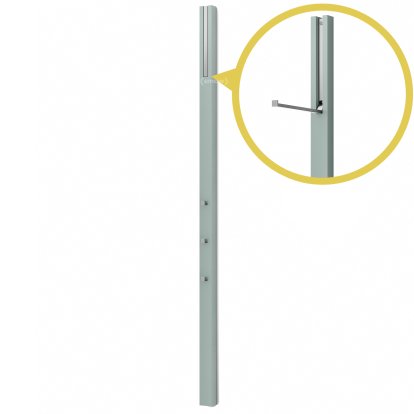 Line Wardrobe, Accent paint jade, Chrome matt