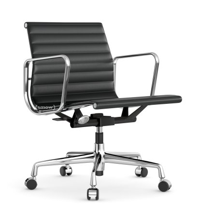 Aluminium Group EA 117, Chrome-plated, Leather (Standard), Asphalt