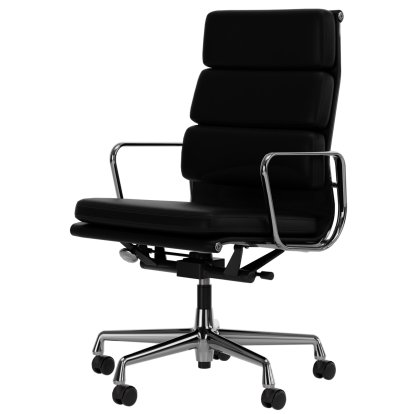 Soft Pad Group EA 219, Polished, Leather Premium F nero, Plano nero, Hard castors for carpets