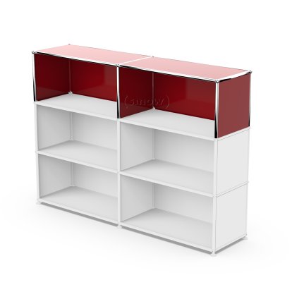 USM Haller Extension Kit Vertical 2, USM ruby red, 35 cm