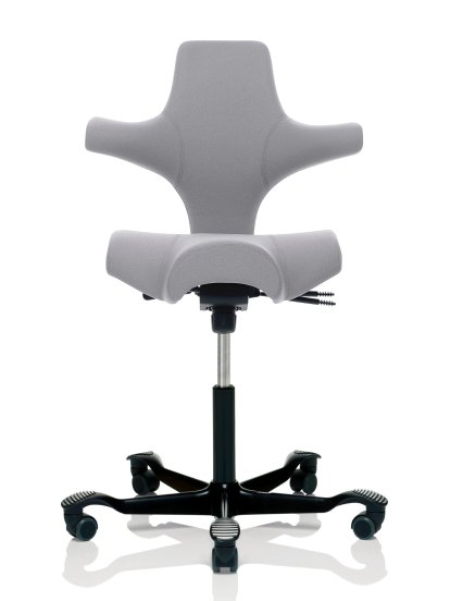 Capisco 8106, Xtreme light grey, Black