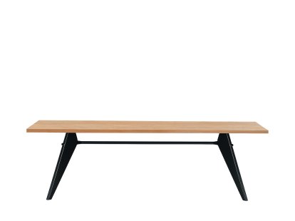 EM Table, 240 x 90 cm, Natural oak veneer, protective varnish, Deep black