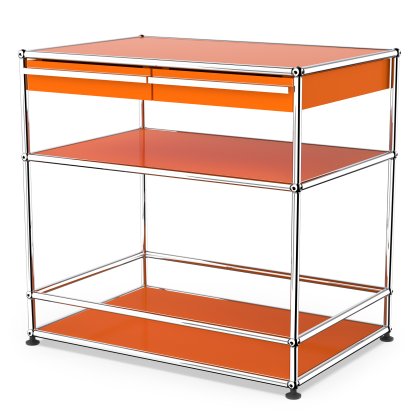 USM Haller bar sideboard with drawers, Pure orange RAL 2004